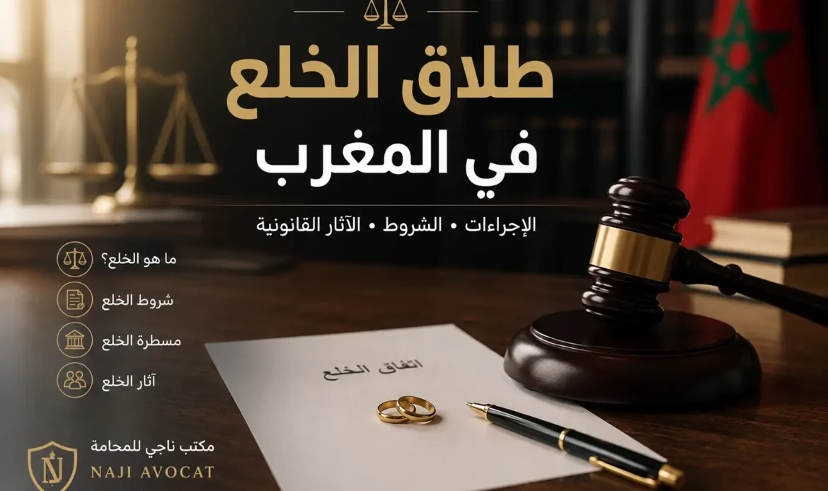 طلاق الخلع في المغرب — دليل قانوني من مكتب ناجي للمحاماة