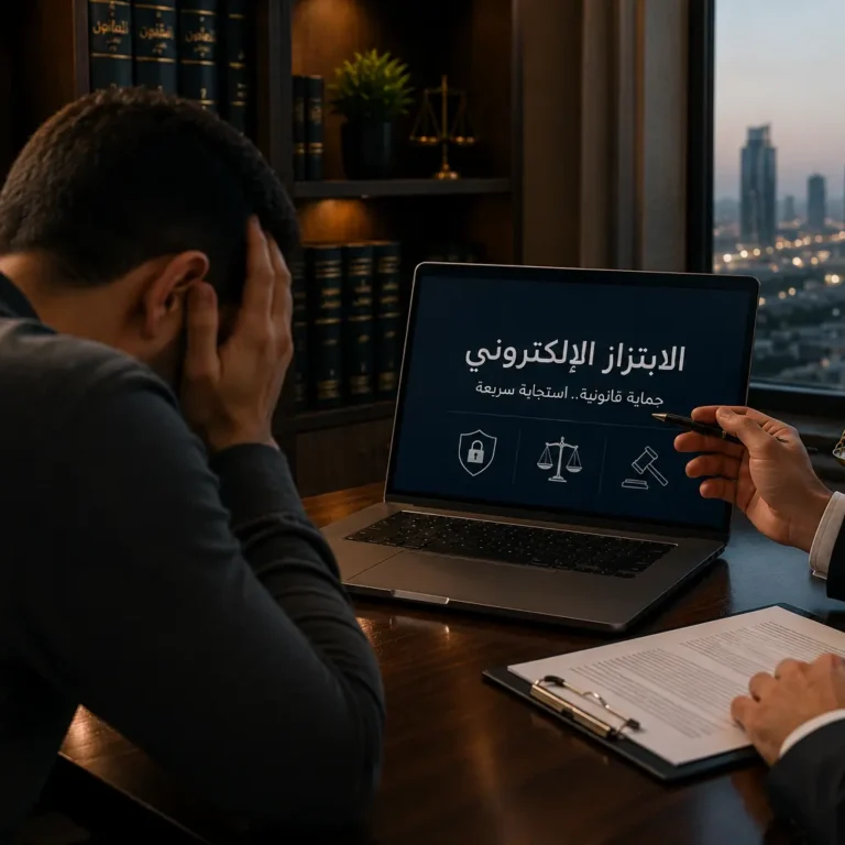 ضحية الابتزاز الإكتروني من المغرب يتلقى استشارة قانونية من محامٍ